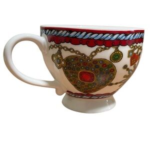 Brighton Jeweled Hearts & Butterfly Colorful Pedestal Mug VIP Limited Edition